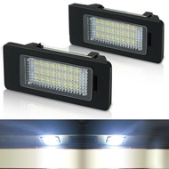 2ชิ้นหลอดไฟไฟป้ายทะเบียนรถยนต์ LED สำหรับ BMW E90 E92 E39 E60 E61 M5 E70ไม่มีข้อผิดพลาดแผงหมายเลขไฟท้าย