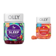 OLLY Muscle Recovery Sleep Gummies, Sleep and Sore Muscle Support, 3mg Melatonin, Tart Cherry & Prob