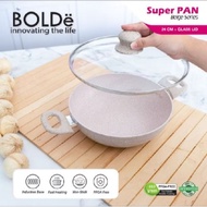 Bolde SUPER PAN 2 Ear Wok 24 cm + Lid- Wok 24 cm 2 Ear Glass Lid