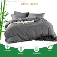Abraca Dabra Bamboo Fiber Fitted quilt cover Luxury Silk Cooling Feel quilt cover Soft Silky Smooth Mattress Protector Super single Queen King Size