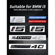 Suitable for BMW I5 logo modification edrive40 alphanumeric decorative sticker G68 rear emblem