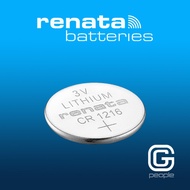 RENATA CR1216.SC / CR1216 / BR1216 MFR LITHIUM SWISS MADE WATCH BATTERY