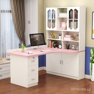 Corner Desk Bookshelf Desk Home Integrated Study Solid Wood Combination Bookshelf A9L Student Small 
