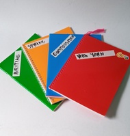NOTEBOOK ASSORTED BRANDS REGULAR SIZE WITH YARN,WRITTING,COMPOSSITION AND SPIRAL