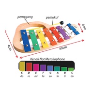 Wooden 8 Notes Xylophone, Metallophone (8 Notes)