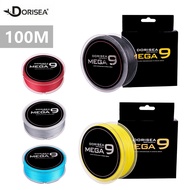 DORISEA 9 Strands 100M Braided Fishing Line PE Line X9 Braids Line 15-90LB