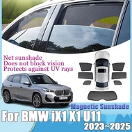 Car Mesh Sunshade For BMW iX1 X1 U11 2023 2024 2025 Magnetic Mesh Sunshade Visors Sun Protection Sha
