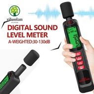 ZILUOLAN Noise Meter, 125Hz-8KHz Windproof Sound Level Meter, Professional 30-130dB Digital Display 