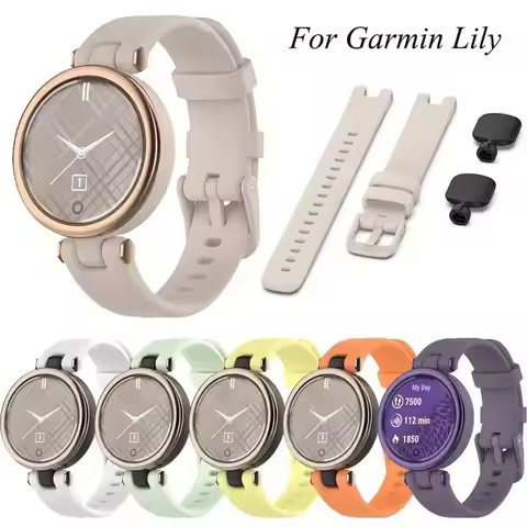 For Garmin lily Watchband Smart Watch Replacement Soft Silicone Sport Band Straps For Garmin lily Br