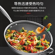 Thickened32/34/36/38/40cmLarge Non-Stick Pan316Stainless Steel Wok Induction Cooker Gas Frying Pan