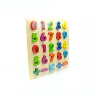Wooden Numbers Puzzle Educational Toy Large