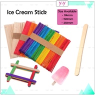 Wooden Ice Cream Stick / DIY Wood Craft Stick / Pine Wood Stick / Popsicle Stick / Bamboo Stick / Ba