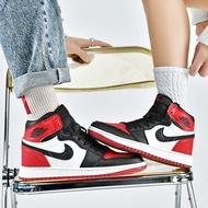 【正品特賣】Nike Air Force 1 AF1 AJ Size：36 - 47  AJ1男鞋高幫黑白猫熊空軍一號黑紅脚趾籃球鞋板鞋女