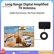  TV Antenna High Gain Stable Transmission Wide Range No Power Required Signal-Reception Ultralight TV DTV Box Digital Antenna Booster Office Supplies