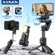 Gimbal Q19 AI Desktop 360° Auto Rotation Face Track Anti-Shake Selfie Stick Handheld Stabilizer with