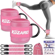 Ankle Resistance Bands with Cuffs, Ankle Weights Bands for Working Out, Women Leg and Glutes Workout