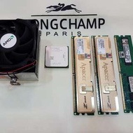 高雄 AMD 7750 處理器附原廠風扇+三條 DDR2-1G記憶體