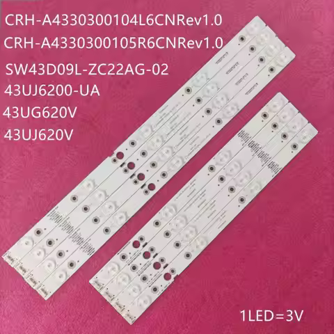 LED strips 43 TV 43UG620V 43UJ620V 43UJ6200-UA CRH-A4330300104L6CNRev1.0 th-43fx580c TH-43FX680C 43l