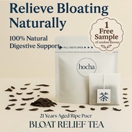 Hocha Bloat Relief Tea | 21 Years Puer | Natural Tea for Bloating, Gas & Digestion | 10 Teabags | Re