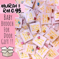 RANDOM freegift untuk pelanggan idea freegift for customer metal charm brooch [READYSTOCK]