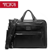 [Authentic] のTUMIの D2d3tumi Taming Alpha 3 Series Men's Leather Business Shoulder Handbag Computer Briefcase 9603110