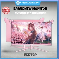NVISION IN27FGP 27'' Pink 27'' /FGW White Wide Monitor 165hz 1920x1080 Curved Gaming Monitor