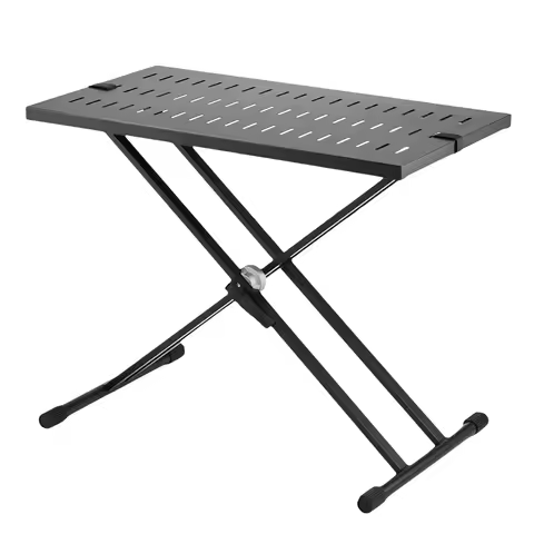 SucceBuy DJ Table Stand 32"x20" Portable DJ Laptop and Controller Foldable Double-X Braced Keyboard 