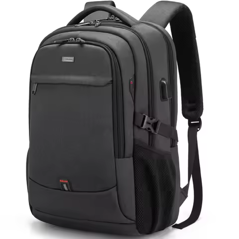 Men's 17.3 Inch Laptop Backpack for Travel College Backpack Waterproof Notebook Business Shoulder Ba
