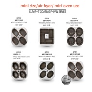 [KOREA Woojung] SILPAP-T coating mini size air fryer/ mini oven use /Nonstick Pan Baking mini size 4 hole baking pan2 Ф /air fryer/ mini oven use