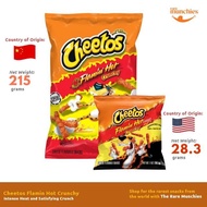 Cheetos Crunchy Flamin' Hot Cheese 28.3g & 215g – Spicy Cheese Flavored Snacks from and US