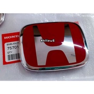[ hlliew8 ] Honda Civic Type-R '2021 FK8 Second Facelift Model Front H Emblem ( Red Colour )