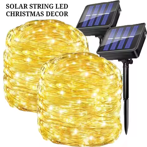 Outdoor Holiday Decor Lighting Solar Led String Light IP65 Garden Christmas Party Decoration Valenti