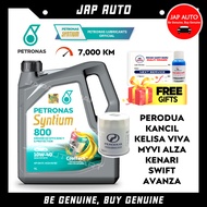 Genuine Petronas Engine Oil Syntium 800 Semi 4L 10W-40 10W40 + Perodua Oil Filter Viva Alza Myvi Kenari Kelisa Kancil