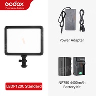 Godox โคมไฟไฟสตูดิโอวิดีโอสตูดิโอ LED120C LEDP120C แบบบางเฉียบ3300K ~ 5600K สำหรับกล้องบันทึก DV กล้