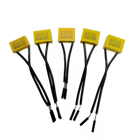 5PCS AD K X2 Safety capacitance Tape line 0.1uF 0.15uF 0.22uF 0.33uF 0.47uF 250V-275V Housing Flexib