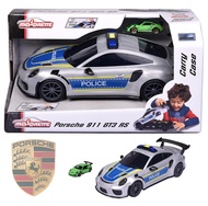 Majorette Porsche 911 GT3 RS Police Carry Case รถตำรวจทรงพอร์ช กล่องเก็บรถของเล่น มีไฟและเสียง + รถโ