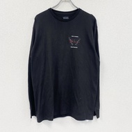 VANS M BORN BUTTERFLY LS TEE 長袖印花T卹/長袖T卹 蝴蝶 黑色 L碼古著