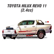 Toyota Hilux Revo (11) 2.4 Body Sticker - Red