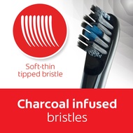 Colgate Proclinical B150 Charcoal Battery Powered Toothbrush Refill Head x2