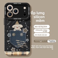 YOUSIDUN | Ốp Lưng cho iPhone 17 Pro với Hình Mô Típ Chó Jean Phong Cách Retro Chất Lượng Cao Silico