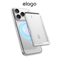 elago Clear Magnetic Slider Card Holder Compatible with MagSafe for iPhone