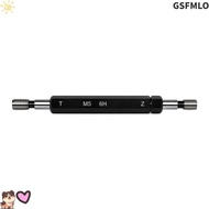 GSFMLO Double Ends Thread Gauge, 6H Tolerance Black Thread Plug Gauge, Durable Steel Material M5x0.8