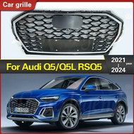 for Q5L Style Front Racing Grills Engine Grill Front Bumper Grille Upper Replacement for Audi Q5 Q5L
