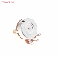 (Takashitree) 1Pcs Guitar Potentiometer Pot Low Torque And Low Noise Smooth Feel Brass Shaft A500K A