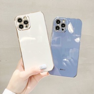 Apple iPhone 14 15 13 12 11 Pro Max iPhone X XS XR Max 7 8 6 6S Plus iPhone 12 13 mini Plating Square Soft Phone Case Square-edged Back Full Cover