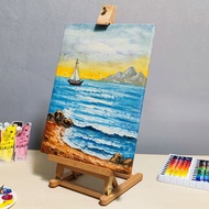 Beech Miniature Desktop Easel Oil Painting Easel Advertising Display Wooden Sketch Easel/Paper Child