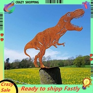 Metal Dinosaur Fence Post Topper,