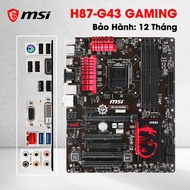 Main MSI H87-G43 Gaming Socket 1150 DDR3 ATX Supports Core i3 i5 i7 Gen 4, beautiful original. 12 mo