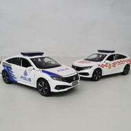 Honda Civic FC Pdrm mpv polis car,  MP polis Malaysia kereta polis with beacon lights and siren soun