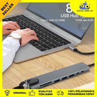 USB Hub Type C 8in1 RJ45 HDMI 4K Display Adapter - K1 [Digital Zone JKT]